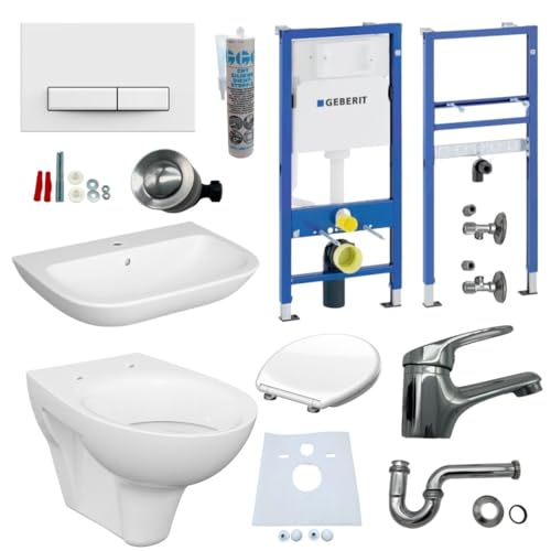 Geberit Montage-Element Duofix für Wand-WC und Waschbecken Spülkasten Komplett-Set von Geberit