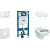 Duofix - Installationselement für Wand-WC Alpha mit WC-Sitz, mit Betätigungsplatte SIGMA01, alpinwei 111.300.00.5 NR1 - Geberit von Geberit