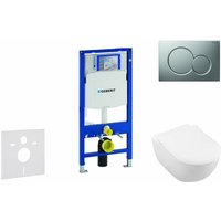 Duofix - Vorwandinstallationsset, wc mit Sitz Subway 2.0, DirectFlush, SoftClose, CeramicPlus, Betätigungsplatte Sigma01, Chrom matt 111.300.00.5 NI3 von Geberit