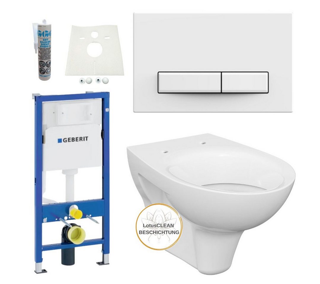 GEBERIT Vorwandelement WC Geberit Vorwandelement WC Drückerplatte Set Neu, Spar-Set von Geberit