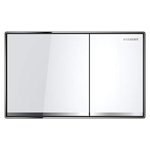 Geberit 115.640.SI.1 Sigma 60 Betätigungsplatte, Glas weiß von Geberit