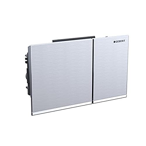 Geberit 115081GH1 Abdeckplatte OMEGA 60 115.081.GH.1 2-Mengenspülung chrom gebürstet von Geberit