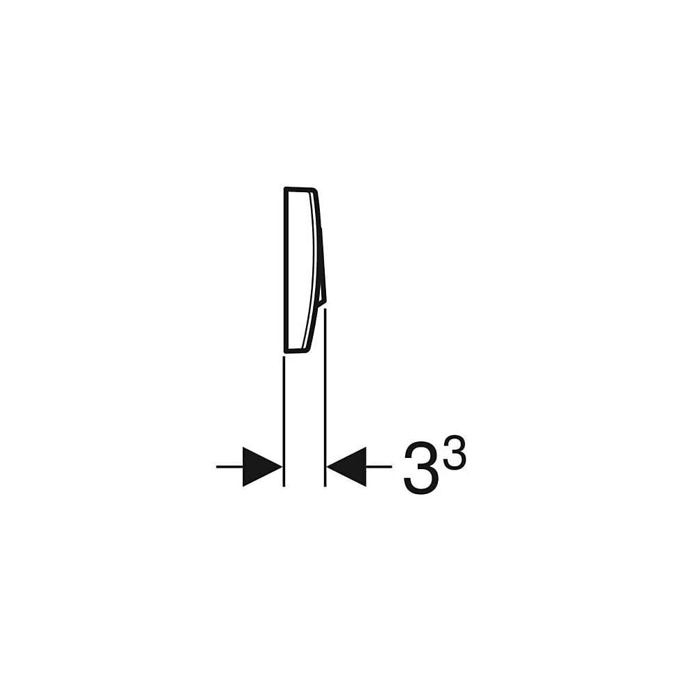 Geberit 300T Drückerplatte für Spül-Stopp-Spülung weiß 115333111 von Geberit