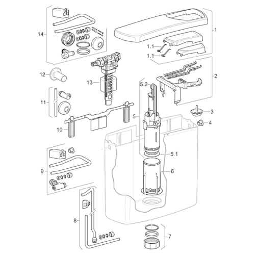 Geberit Geberit Abdeckkappe für Spülkasten: Alpinweiß (816.803.11.1) von Geberit