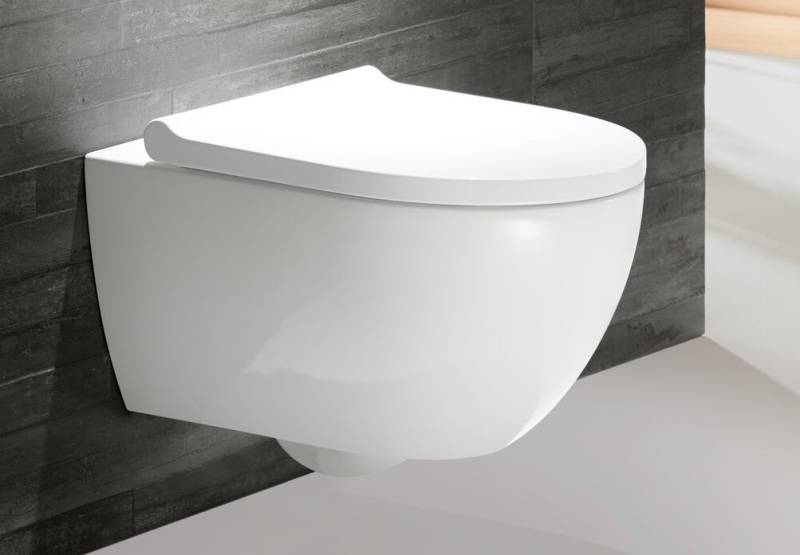 Geberit Acanto Set Wand-WC m. WC-Sitz, T: 53cm, Tiefspüler, spülrandlos, Turboflush, 502774001 502774001 von Geberit