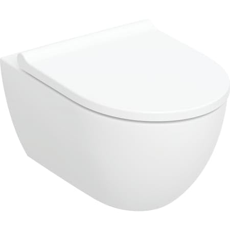 Geberit Acanto Wand-WC-Set, inkl. WC-Sitz, Tiefspüler, TurboFlush, 502.774.; Farbe: weiß von Geberit