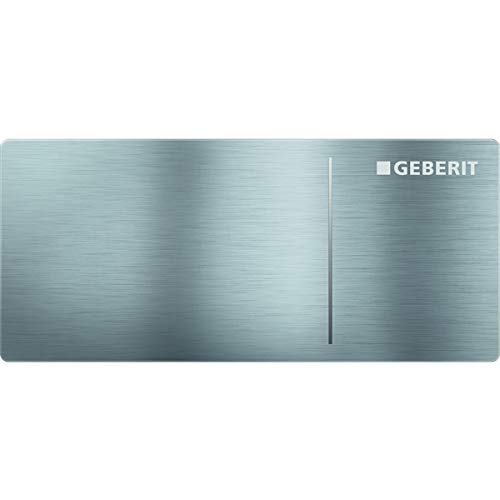 Geberit Betätigungsplatte Sigma 70 (Ersatzteil, Farbe Edelstahl gebürstet, für 2-Mengen-Spülungen) 242813FW1 von Geberit