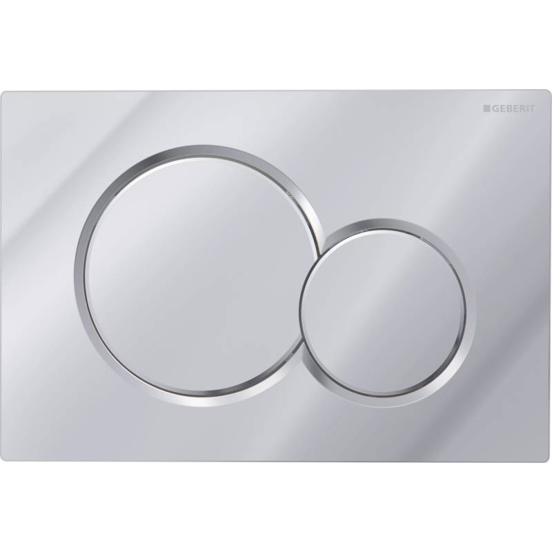 Geberit Betätigungsplatte Sigma01 Verchromt Glänzend 2-Mengen-Spülung von Geberit