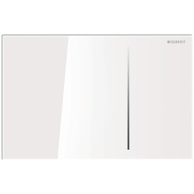 Geberit Betätigungsplatte Sigma70, 115620SI1, Glas weiss 115620SI1 von Geberit