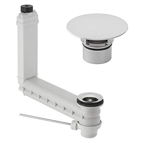 Geberit Clou Ablaufgarnitur für Exzenterstange INKL. Chrom-Ventilabdeckung (Set) von Geberit