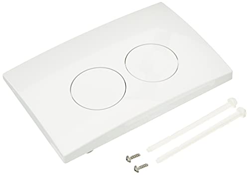 Geberit Betätigungsplatte Delta21, 115125111, Revisionsplatte für 2-Mengen-Spültechnik, 245 x 165 x 14 mm, Weiß, 21219 9 von Geberit