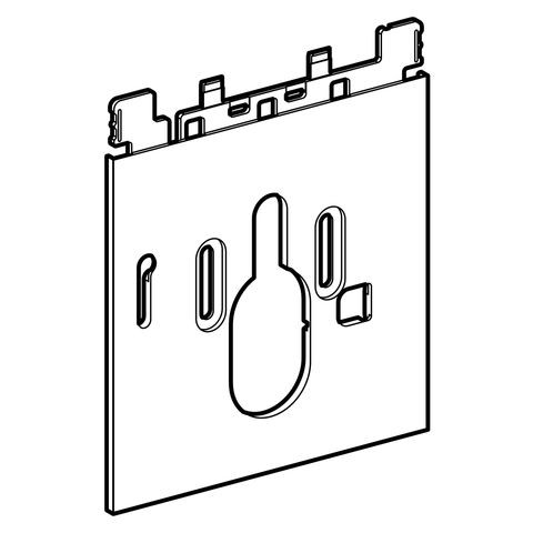 Geberit Designplatte AquaClean Komplettanlage unten Glas schwarz, 242902SG1 242902SG1 von Geberit