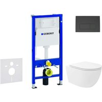 Geberit Duofix - Set Vorwandelement, WC Oudee Vortex mit Softclose-Sitz und Delta50-Betätigungsplatte, schwarz matt SANI11CA5155 Geberit Duofix - Set Vorwandelement, WC Oudee Vortex mit Softclose-Sitz und Delta50-Betätigungsplatte, schwarz matt SANI11CA5155 von Geberit
