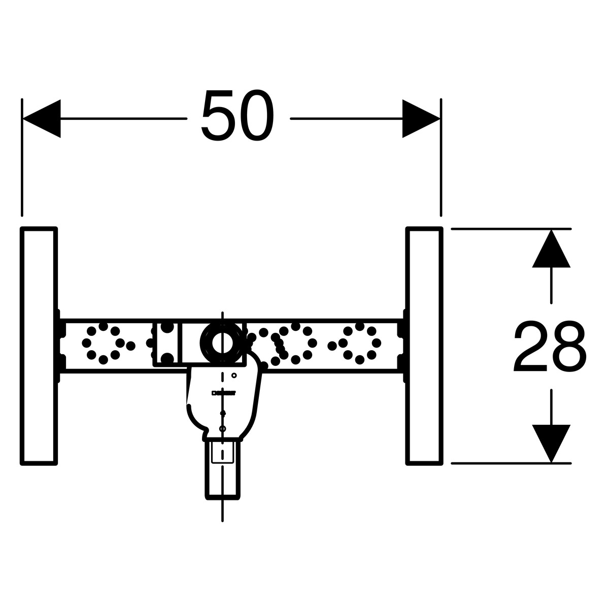 Geberit Duofix Traverse für Waschmaschine 111778001 von Geberit