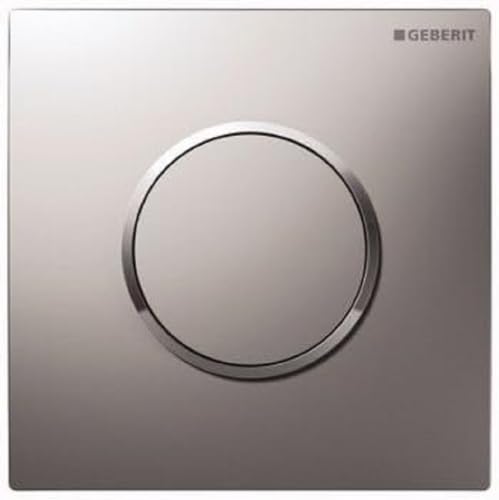 Geberit Fertigmontageset HyTronic pneumatisch 116015KH1, Design Sigma 10, Hochglanz verchromt von Geberit