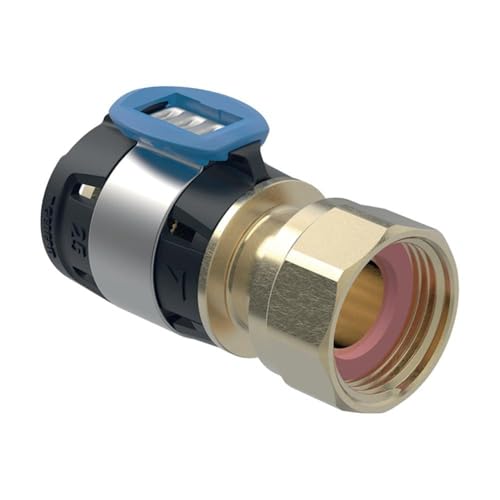 Geberit FlowFit Übergang mit Überwurfmutter, 20 mm x 1/2" von Geberit