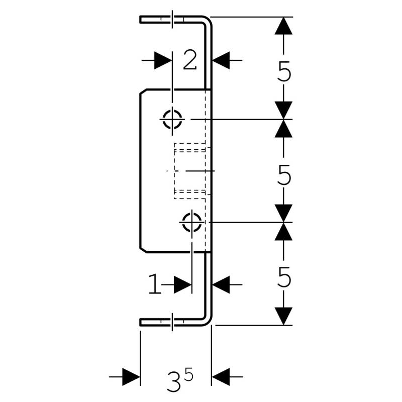 Geberit GIS Fixpunkt-Rohrhalter 1/2Z 461099001 von Geberit