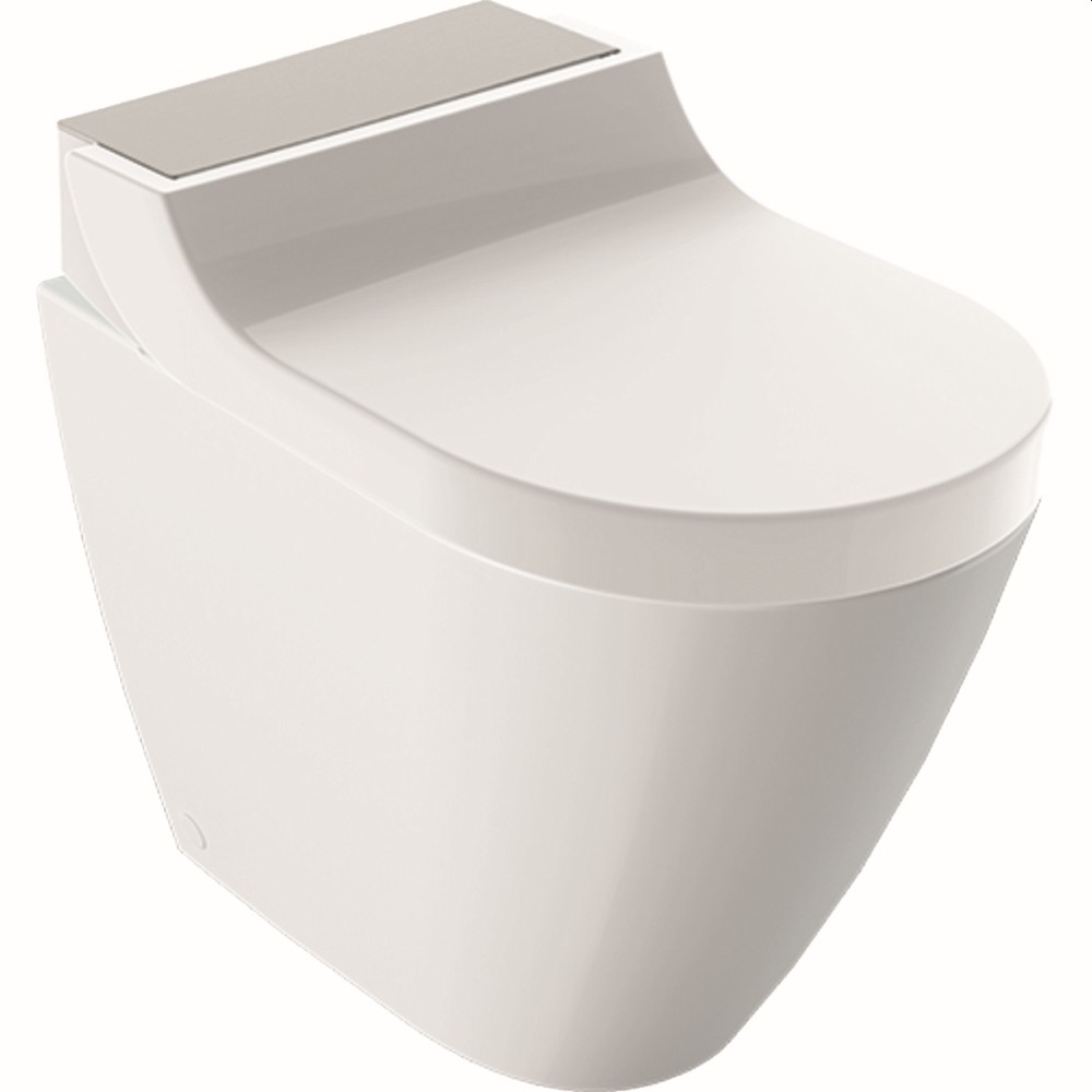 Geberit Geberit AquaClean Tuma Comfort WC-Komplettanlage Stand-WC Edelstahl ge, 146310FW1 146310FW1 von Geberit