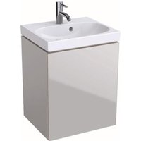 Geberit Handwaschbecken-Unterschrank ACANTO 445 x 535 x 375 mm Lack hochglanz weiß, Front Glas weiß von Geberit
