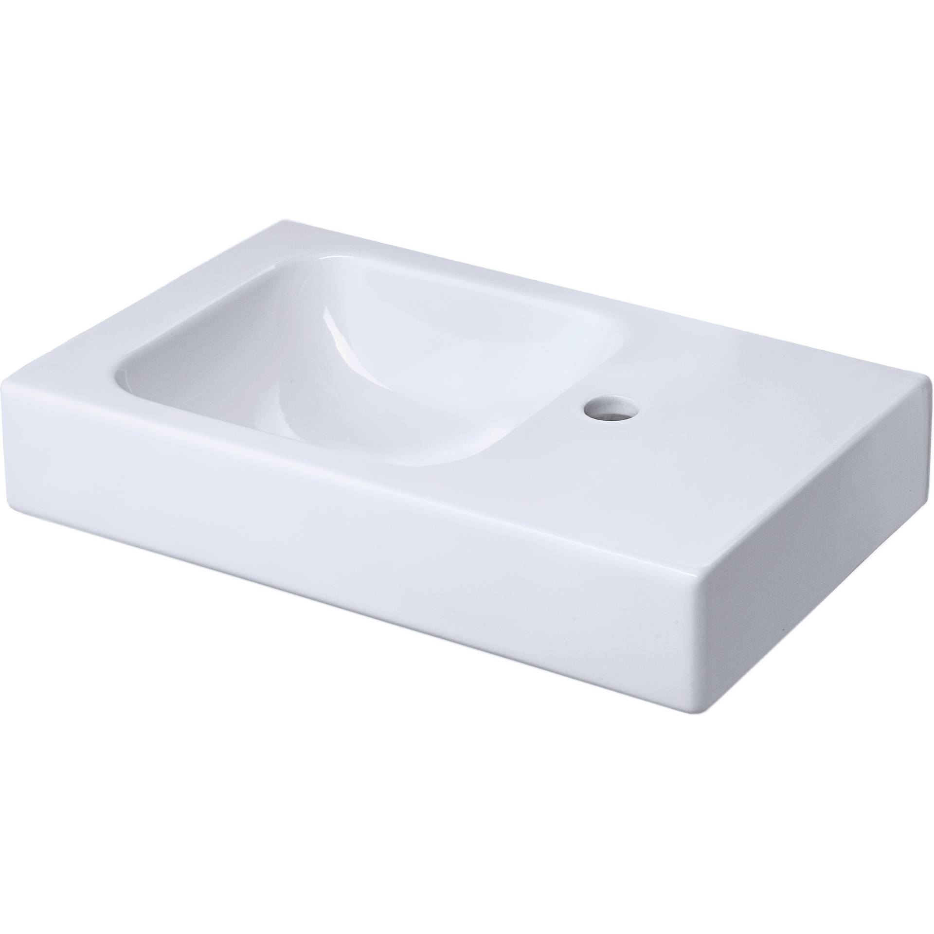 Geberit Waschbecken eckig 'iCon XS' weiß 53 x 13,5 x 31 cm Geberit Waschbecken eckig 'iCon XS' weiß 53 x 13,5 x 31 cm von Geberit