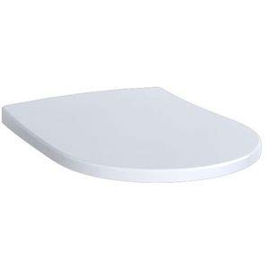 Geberit KG Acanto WC-Sitz Slim Wrap over antibak Scharniere verchromt m. Absenkautomatik von Geberit