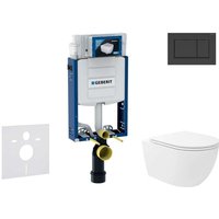 Kombifix - Set Vorwandelement, wc Oudee Vortex mit Softclose-Sitz und Sigma30-Betätigungsplatte, schwarz matt/schwarz SANI15CA5139 - Geberit Kombifix - Set Vorwandelement, wc Oudee Vortex mit Softclose-Sitz und Sigma30-Betätigungsplatte, schwarz matt/schwarz SANI15CA5139 - Geberit von Geberit
