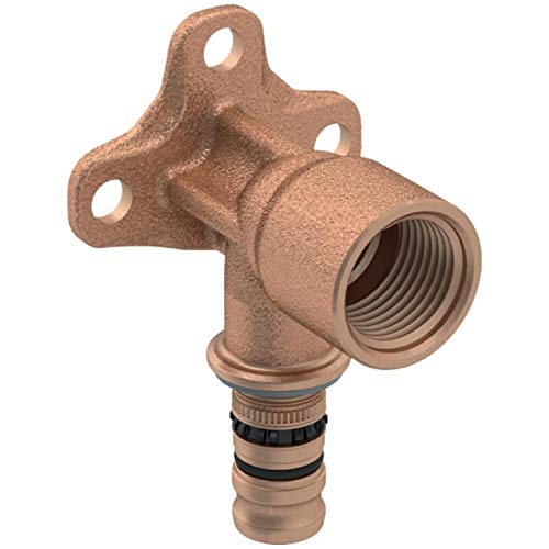 Geberit Mepla Fitting Winkel Muffe Übergang T-Stück Verschraubung Reduktion Kupplung (Anschlusswinkel 90°, 16 mm x 1/2") von Geberit