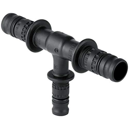 Geberit Mepla Fitting Winkel Muffe Übergang T-Stück Verschraubung Reduktion Kupplung (T-Stück Reduzierung, 16 x 20 x 16 mm) von Geberit