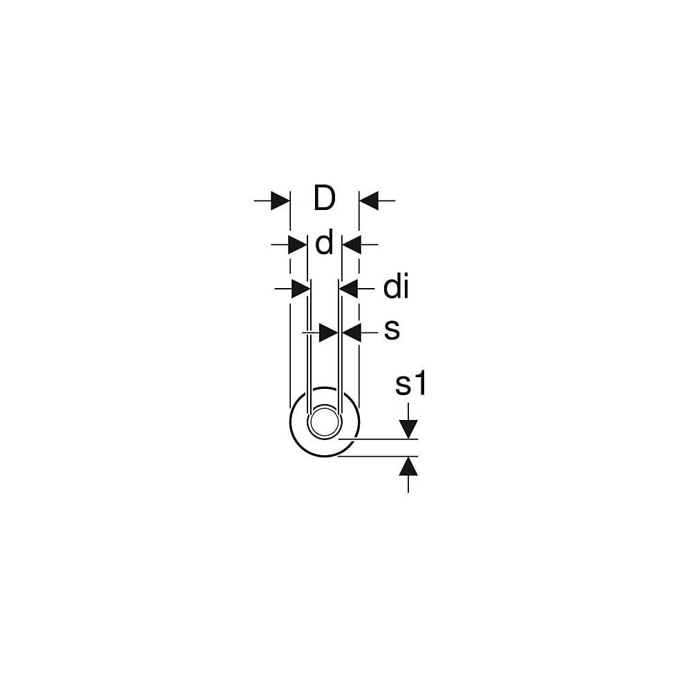 Geberit Mepla Systemrohr ML, rund vorgedämmt 26mm, Außendurchmesser 20mm, Länge 20m 602139001 von Geberit