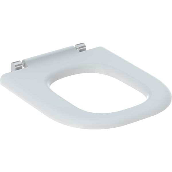Geberit Renova Nr. 1 Comfort WC-Sitzring, barrierefrei, antibakteriell, eckiges Design, 572840000 von Geberit
