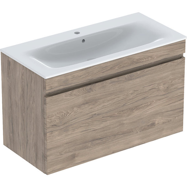 Geberit Renova Plan Set mit Waschtisch u. Unterschrank ,1 Schublade, 100x62,2x48cm, 501917, 501.917.JR.8 von Geberit
