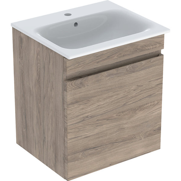 Geberit Renova Plan Set mit Waschtisch u. Unterschrank ,1 Schublade, 60x62,2x48cm, 501915, 501.915.JR.8 von Geberit