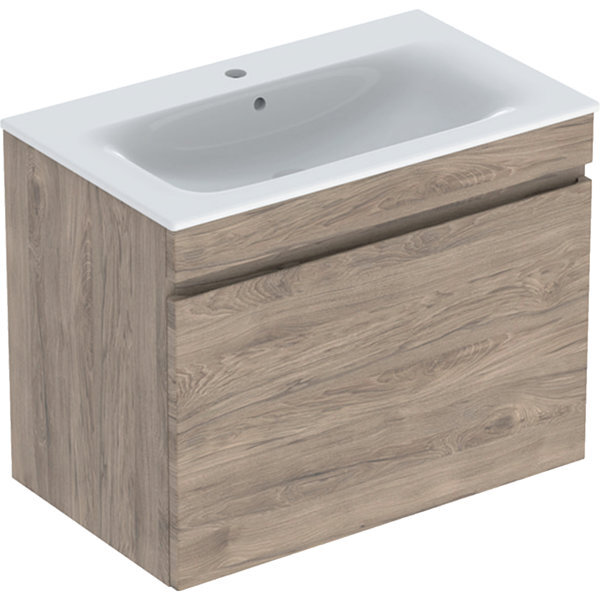 Geberit Renova Plan Set mit Waschtisch u. Unterschrank ,1 Schublade, 80x62,2x48cm, 501916, 501.916.JR.1 von Geberit