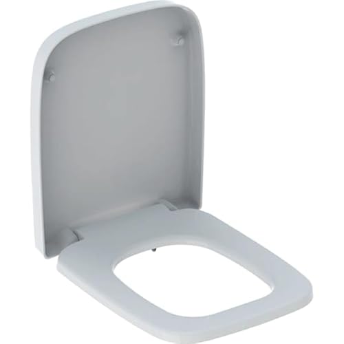 Geberit Renova Plan WC-Sitz, Absenkautomatik, Befestigung von oben, Quick-Release-Scharniere, 500.832.00.1 von Geberit