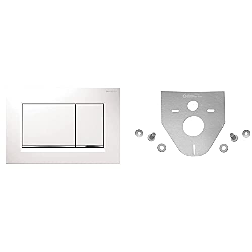 Geberit Revisionsplatte, 115883KJ1, Weiß - Sigma 30, 1 & Sanit 16.002.00.0000 Schallschutzset für Wand-WC und Bidet, weiß Geberit Revisionsplatte, 115883KJ1, Weiß - Sigma 30, 1 & Sanit 16.002.00.0000 Schallschutzset für Wand-WC und Bidet, weiß von Geberit