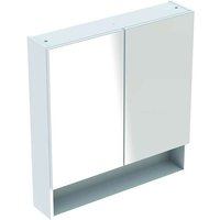 Geberit Selnova Square - Spiegelschrank 850x588x175 mm, 2 Türen, glänzend weiß 501.264.00.1 von Geberit