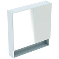 Geberit Selnova Square - Spiegelschrank 85x59x18 cm, 2 Türen, glänzend weiß 501.264.00.1 von Geberit