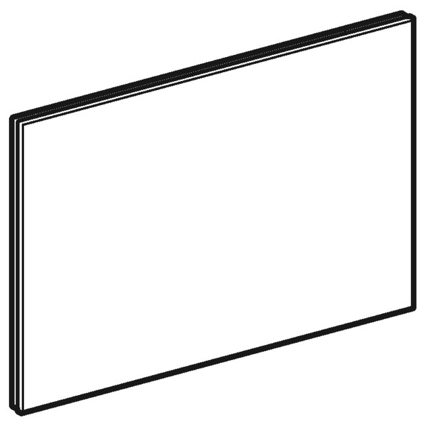 Geberit Sigma80 Ersatzteil, Betätigungsplatte Glas verspiegelt 242618SM1 von Geberit