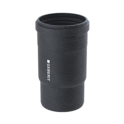 Geberit Silent-Pro Muffe, DN 90, Schwarz, Polypropylen (PP), Wasserablaufrohr, Wasserablauf, Hochschalldämmend, -10 bis +40 °C, 0.1 kg, 1 Stück von Geberit