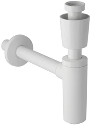 Geberit Siphon für Waschbecken Anschluss 3,1 cm (1 1/4 Zoll), Durchmesser 40 mm Bianco von Geberit