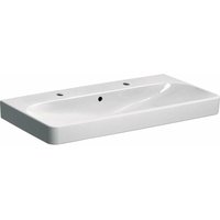 Geberit - Smyle Square - Waschtisch 900x480 mm, mit Überlauf, 2 Hahnlöcher, weiß 500.252.01.1 von Geberit