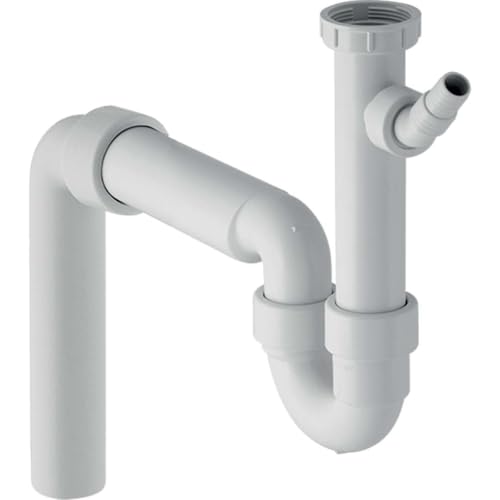 Geberit Spueltisch-Ablauf G1 1/2x50 mm weiss in PP Uni.-Abgangsbogen fuer ein Becken 152550111 von Geberit