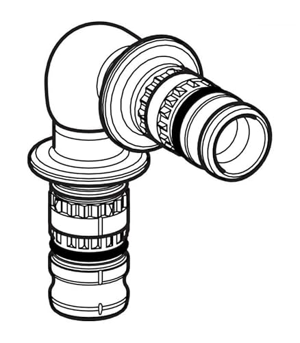Geberit Systeme Steckdose – Mepla Armaturenplatte Krümmer press. Interm.90g Deckchen d. 26 von Geberit