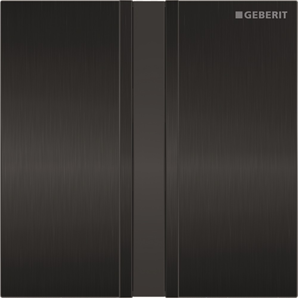 Geberit UR-Strg. mit elektronischer Spülausl. Batterie, Typ 50 Chrom gebürstet/schwarz, 116036QD1 116036QD1 von Geberit
