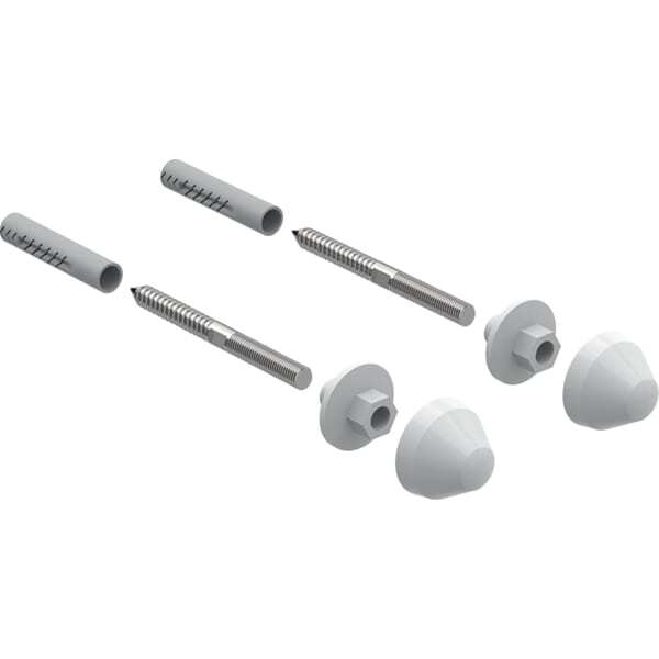 Geberit Urinal-Befestigungssatz mit Kunststoff Abdeckkappen weiss, 521015000 von Geberit