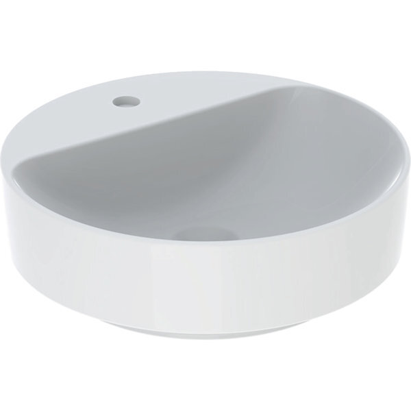 Geberit VariForm Aufsatzwaschtisch rund, 450mm, mit Hahnloch, ohne Überlauf, 500.770.00.2 von Geberit