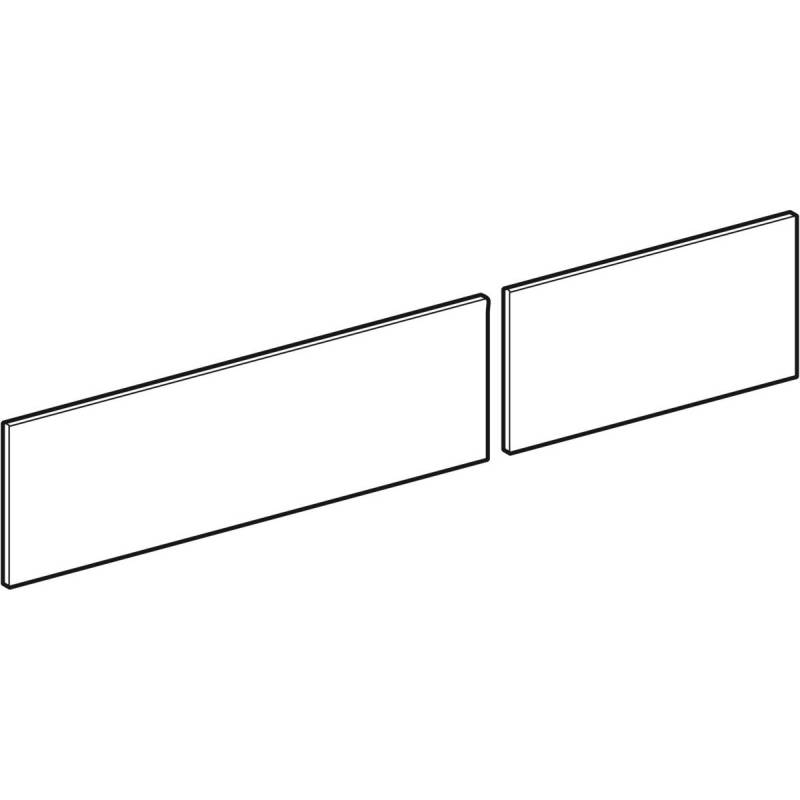 Geberit VariForm Set Schubl.-Front für Unterschrank für Waschtisch, mit 2 Schubladen B=135cm, weiß,  244709001 von Geberit