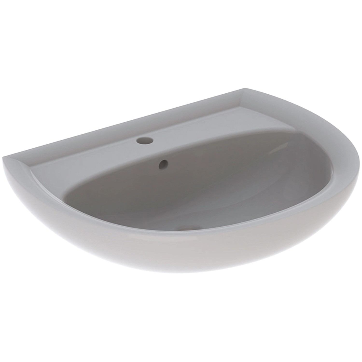Geberit Waschbecken Renova 65 cm Manhattan mit Hahnloch und Überlauf Geberit Waschbecken Renova 65 cm Manhattan mit Hahnloch und Überlauf von Geberit