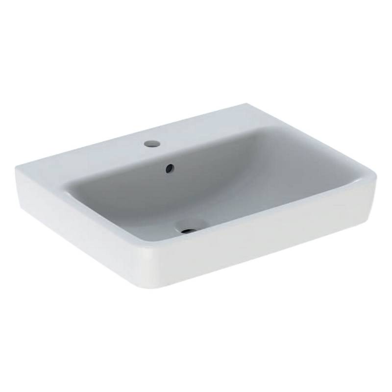 Geberit Waschbecken eckig 'Renova Plan' weiß 60 x 18,5 x 48 cm von Geberit