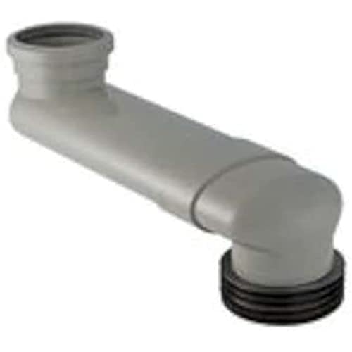 S-Winkel aus PVC: D90 mm, Durchmesser 100-105,6 mm, Grau (388.351.29.1) von Geberit